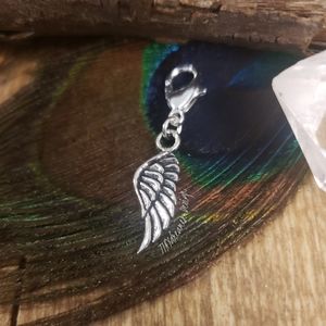 Angel Wing Charm for Guardian Angel Charm Bracelet Bag Clip In Memory Of Gift